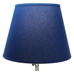 11 in. Top Diameter x 17 in. Bottom Diameter x 13 in. Slant Linen Prussian Empire Lamp Shade by FenchelShades.com -AMAX LIGHTING Shop blue nickel fenchelshades com lamp shades 11 17 13 w l pru 4f 1000