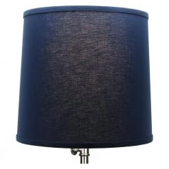 12 in. Top Diameter x 13 in. Bottom Diameter x 12 in. Linen Navy Blue Slant Empire Lamp Shade by FenchelShades.com -AMAX LIGHTING Shop blue nickel fenchelshades com lamp shades 12 13 12 w l nav 4f 1000