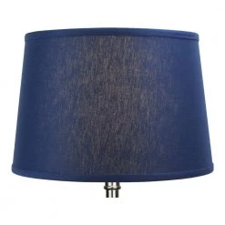 Fenchel Shades 13 in. Top Diameter x 15 in. Bottom Diameter x 10 in. Slant, Empire Lamp Shade - Linen Navy Blue by FenchelShades.com 9 Fenchel Shades 13 in. Top Diameter x 15 in. Bottom Diameter x 10 in. Slant, Empire Lamp Shade - Linen Navy Blue by FenchelShades.com -AMAX LIGHTING Shop blue nickel fenchelshades com lamp shades 13 15 10 w l nav 4f 1000