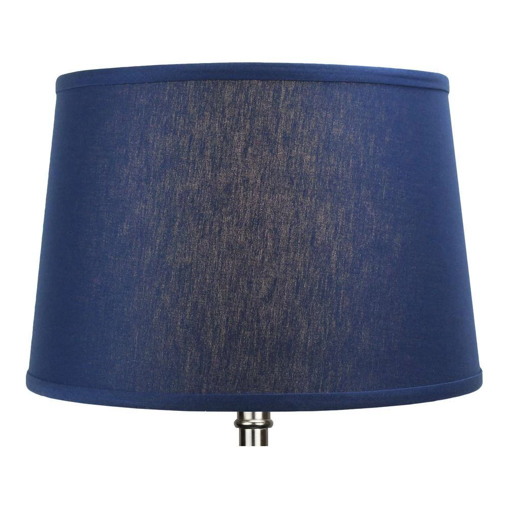 Fenchel Shades 13 in. Top Diameter x 15 in. Bottom Diameter x 10 in. Slant, Empire Lamp Shade - Linen Navy Blue by FenchelShades.com 5 Fenchel Shades 13 in. Top Diameter x 15 in. Bottom Diameter x 10 in. Slant, Empire Lamp Shade - Linen Navy Blue by FenchelShades.com - Image 3