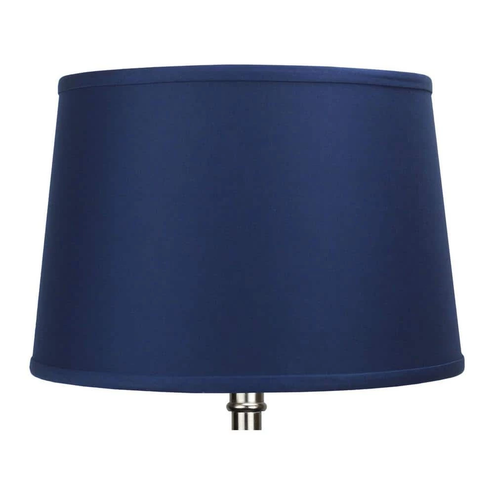 Fenchel Shades 13 in. Top Diameter x 15 in. Bottom Diameter x 10 in. Slant, Empire Lamp Shade - Linen Navy Blue by FenchelShades.com 4 Fenchel Shades 13 in. Top Diameter x 15 in. Bottom Diameter x 10 in. Slant, Empire Lamp Shade - Linen Navy Blue by FenchelShades.com - Image 2