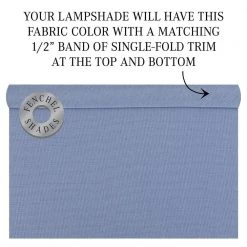 Fenchel Shades 13 in. Top Diameter x 15 in. Bottom Diameter x 10 in. Slant, Empire Lamp Shade - Linen Periwinkle by FenchelShades.com 11 Fenchel Shades 13 in. Top Diameter x 15 in. Bottom Diameter x 10 in. Slant, Empire Lamp Shade - Linen Periwinkle by FenchelShades.com -AMAX LIGHTING Shop blue nickel fenchelshades com lamp shades 13 15 10 w l periw 44 1000