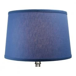 Fenchel Shades 13 in. Top Diameter x 15 in. Bottom Diameter x 10 in. Slant, Empire Lamp Shade - Linen Periwinkle by FenchelShades.com 9 Fenchel Shades 13 in. Top Diameter x 15 in. Bottom Diameter x 10 in. Slant, Empire Lamp Shade - Linen Periwinkle by FenchelShades.com -AMAX LIGHTING Shop blue nickel fenchelshades com lamp shades 13 15 10 w l periw 4f 1000
