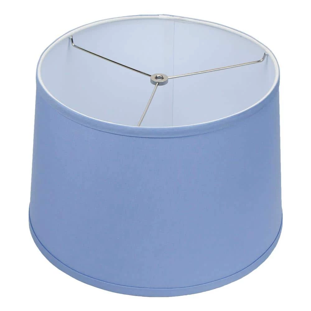 Fenchel Shades 13 in. Top Diameter x 15 in. Bottom Diameter x 10 in. Slant, Empire Lamp Shade - Linen Periwinkle by FenchelShades.com 3 Fenchel Shades 13 in. Top Diameter x 15 in. Bottom Diameter x 10 in. Slant, Empire Lamp Shade - Linen Periwinkle by FenchelShades.com