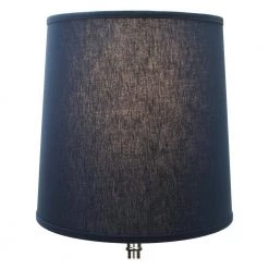 Fenchel Shades 13 in. Top Diameter x 15 in. Bottom Diameter x 15 in. Slant, Empire Lamp Shade - Linen Navy Blue by FenchelShades.com -AMAX LIGHTING Shop blue nickel fenchelshades com lamp shades 13 15 15 w l nav 4f 1000