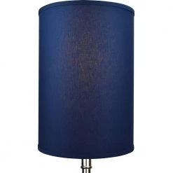 14 in. Top Diameter x 14 in. Bottom Diameter x 20 in. Height Linen Navy Blue Drum Lamp Shade by FenchelShades.com 9 14 in. Top Diameter x 14 in. Bottom Diameter x 20 in. Height Linen Navy Blue Drum Lamp Shade by FenchelShades.com -AMAX LIGHTING Shop blue nickel fenchelshades com lamp shades 14 14 20 w l nav 4f 1000