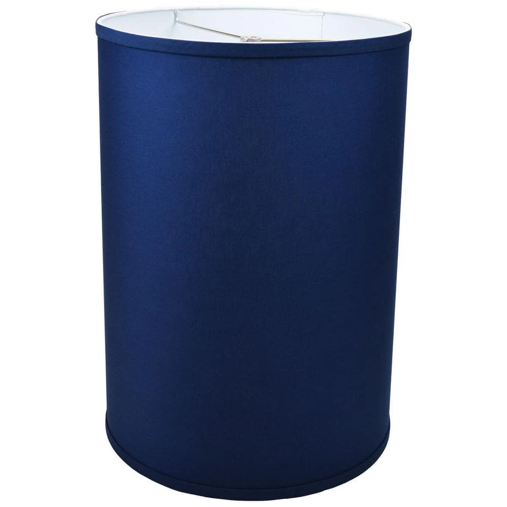 14 in. Top Diameter x 14 in. Bottom Diameter x 20 in. Height Linen Navy Blue Drum Lamp Shade by FenchelShades.com 3 14 in. Top Diameter x 14 in. Bottom Diameter x 20 in. Height Linen Navy Blue Drum Lamp Shade by FenchelShades.com