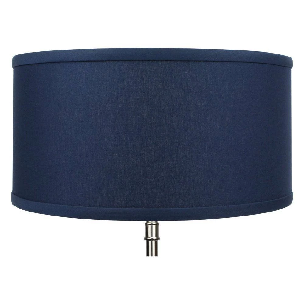 Fenchel Shades 14 in. Top Diameter x 14 in. Bottom Diameter x 7 in. Height, Drum Lamp Shade - Linen Navy Blue by FenchelShades.com 4 Fenchel Shades 14 in. Top Diameter x 14 in. Bottom Diameter x 7 in. Height, Drum Lamp Shade - Linen Navy Blue by FenchelShades.com - Image 2