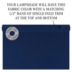 18 in. Top Diameter x 18 in. Bottom Diameter x 11 in. H Linen Prussian Drum Lamp Shade by FenchelShades.com -AMAX LIGHTING Shop blue nickel fenchelshades com lamp shades 18 18 11 w l pru 44 1000