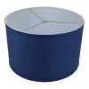 18 in. Top Diameter x 18 in. Bottom Diameter x 11 in. H Linen Prussian Drum Lamp Shade by FenchelShades.com -AMAX LIGHTING Shop blue nickel fenchelshades com lamp shades 18 18 11 w l pru 64 1000