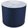 Fenchel Shades 18 in. Top Diameter x 18 in. Bottom Diameter x 14 in. Height, Drum Lamp Shade - Linen Navy Blue by FenchelShades.com