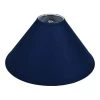18 in. W x 9 in. H Navy Blue/Nickel Hardware Coolie Lamp Shade by FenchelShades.com -AMAX LIGHTING Shop blue nickel fenchelshades com lamp shades 5 18 11 w l nav 64 1000