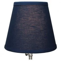 5 in. Top Diameter x 9 in. Bottom Diameter x 7 in. Slant Linen Navy Blue Empire Lamp Shade by FenchelShades.com 9 5 in. Top Diameter x 9 in. Bottom Diameter x 7 in. Slant Linen Navy Blue Empire Lamp Shade by FenchelShades.com -AMAX LIGHTING Shop blue nickel fenchelshades com lamp shades 5 9 7 b l nav 4f 1000