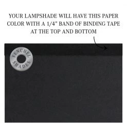 18 in. Width x 12 in. Height Black Paper with Gold Foil Interior/Brass Hardware Drum Lamp Shade by FenchelShades.com -AMAX LIGHTING Shop brass fenchelshades com lamp shades 18 18 12 wbr p bgol 44 1000