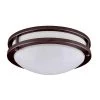 JR 17 in. 1-Light Bronze LED Flush Mount Light 4000K by AMAX LIGHTING -AMAX LIGHTING Shop bronze amax lighting flush mount lights led jr003lbz 64 1000