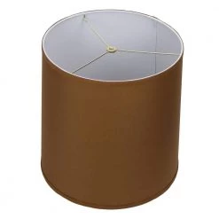 Fenchel Shades 14 in. Top Diameter x 15 in. Bottom Diameter x 15 in. Slant, Empire Lamp Shade - Linen Earth by FenchelShades.com