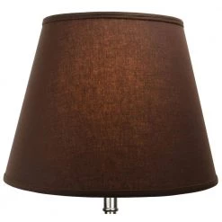 11 in. Top Diameter x 17 in. Bottom Diameter x 13 in. Slant Linen Coffee Empire Lamp Shade by FenchelShades.com -AMAX LIGHTING Shop brown tan nickel fenchelshades com lamp shades 11 17 13 w l cof 4f 1000