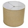 12 in. Top Diameter x 10 in. H x 12 in. Bottom Diameter Burlap Natural Drum Lamp Shade by FenchelShades.com