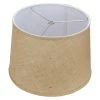 12 in. Top Diameter x 14 in. Bottom Diameter x 10 in. Burlap Natural Slant Empire Lamp Shade by FenchelShades.com