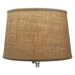 Fenchel Shades 13 in. Top Diameter x 15 in. Bottom Diameter x 10 in. Slant, Empire Lamp Shade - Burlap Natural by FenchelShades.com 9 Fenchel Shades 13 in. Top Diameter x 15 in. Bottom Diameter x 10 in. Slant, Empire Lamp Shade - Burlap Natural by FenchelShades.com -AMAX LIGHTING Shop brown tan nickel fenchelshades com lamp shades 13 15 10 w b nat 4f 1000