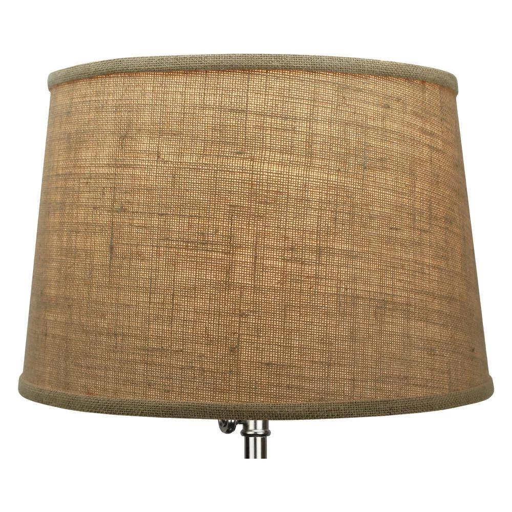 Fenchel Shades 13 in. Top Diameter x 15 in. Bottom Diameter x 10 in. Slant, Empire Lamp Shade - Burlap Natural by FenchelShades.com 5 Fenchel Shades 13 in. Top Diameter x 15 in. Bottom Diameter x 10 in. Slant, Empire Lamp Shade - Burlap Natural by FenchelShades.com - Image 3