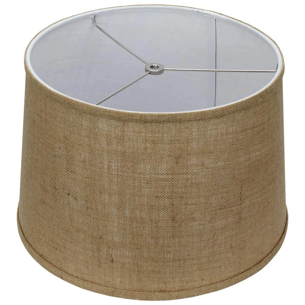 Fenchel Shades 13 in. Top Diameter x 15 in. Bottom Diameter x 10 in. Slant, Empire Lamp Shade - Burlap Natural by FenchelShades.com 3 Fenchel Shades 13 in. Top Diameter x 15 in. Bottom Diameter x 10 in. Slant, Empire Lamp Shade - Burlap Natural by FenchelShades.com