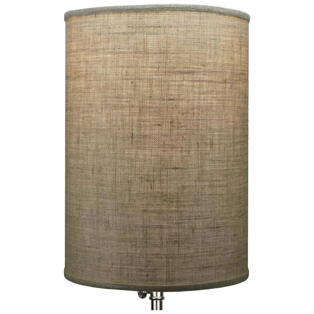 14 in. Top Diameter x 14 in. Bottom Diameter x 20 in. Height Burlap Natural Drum Lamp Shade by FenchelShades.com 5 14 in. Top Diameter x 14 in. Bottom Diameter x 20 in. Height Burlap Natural Drum Lamp Shade by FenchelShades.com - Image 3