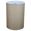 14 in. Top Diameter x 14 in. Bottom Diameter x 20 in. Height Burlap Natural Drum Lamp Shade by FenchelShades.com