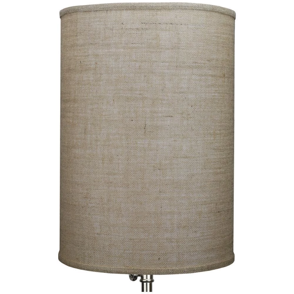 14 in. Top Diameter x 14 in. Bottom Diameter x 20 in. Height Burlap Natural Drum Lamp Shade by FenchelShades.com 4 14 in. Top Diameter x 14 in. Bottom Diameter x 20 in. Height Burlap Natural Drum Lamp Shade by FenchelShades.com - Image 2