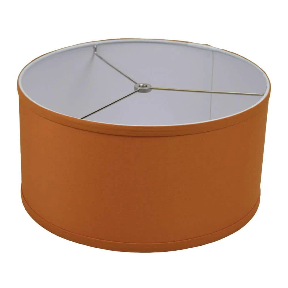 Fenchel Shades 14 in. Top Diameter x 14 in. Bottom Diameter x 7 in. Height, Drum Lamp Shade - Linen Gold by FenchelShades.com 3 Fenchel Shades 14 in. Top Diameter x 14 in. Bottom Diameter x 7 in. Height, Drum Lamp Shade - Linen Gold by FenchelShades.com