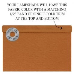 Fenchel Shades 5 in. Top Diameter x 9 in. Bottom Diameter x 7 in. Slant, Empire Lamp Shade - Linen Gold by FenchelShades.com -AMAX LIGHTING Shop brown tan nickel fenchelshades com lamp shades 5 9 7 b l gol 44 1000