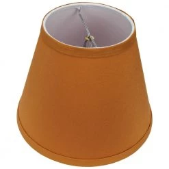 Fenchel Shades 5 in. Top Diameter x 9 in. Bottom Diameter x 7 in. Slant, Empire Lamp Shade - Linen Gold by FenchelShades.com