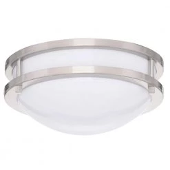JR Brushed Nickel Indoor LED Flush Mount by AMAX LIGHTING 10 JR Brushed Nickel Indoor LED Flush Mount by AMAX LIGHTING -AMAX LIGHTING Shop brushed nickel amax lighting flush mount lights led jr001nkl 40 1000