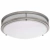 JR Brushed Nickel Indoor LED Flush Mount by AMAX LIGHTING