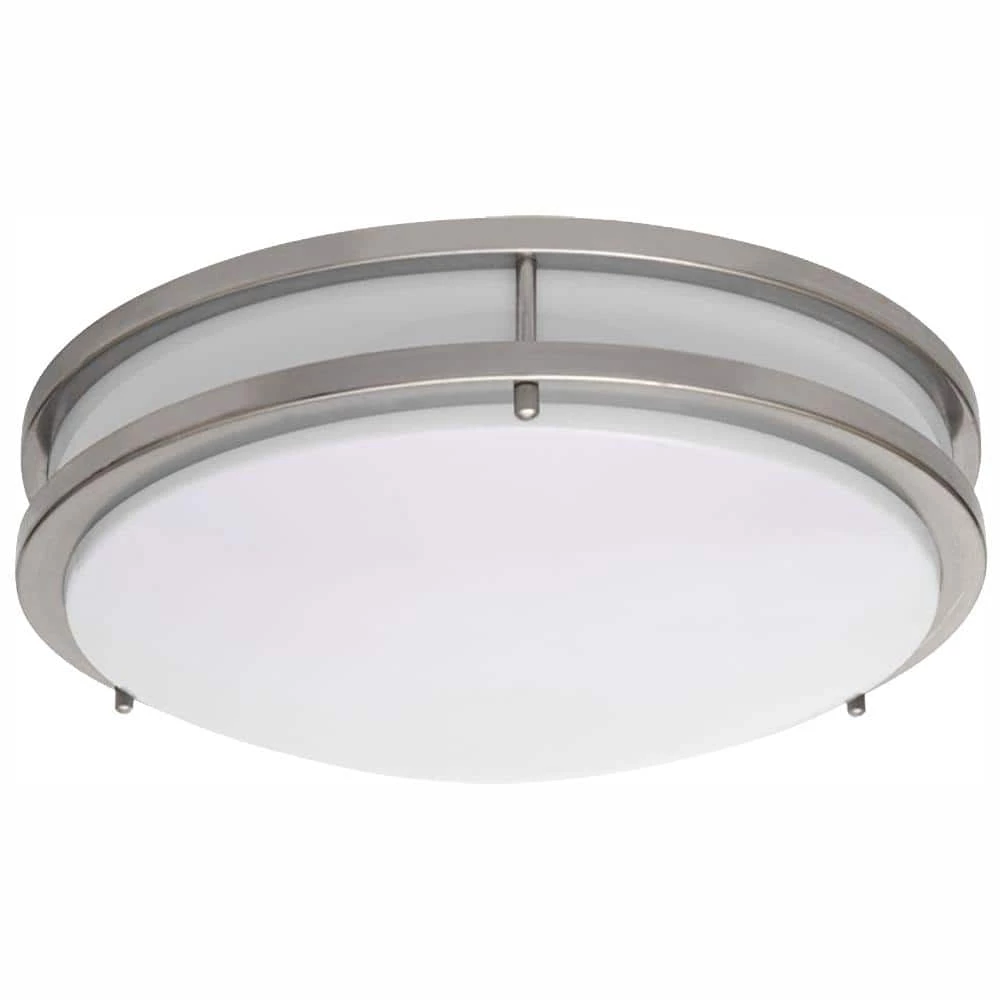 JR Brushed Nickel Indoor LED Flush Mount by AMAX LIGHTING 3 JR Brushed Nickel Indoor LED Flush Mount by AMAX LIGHTING