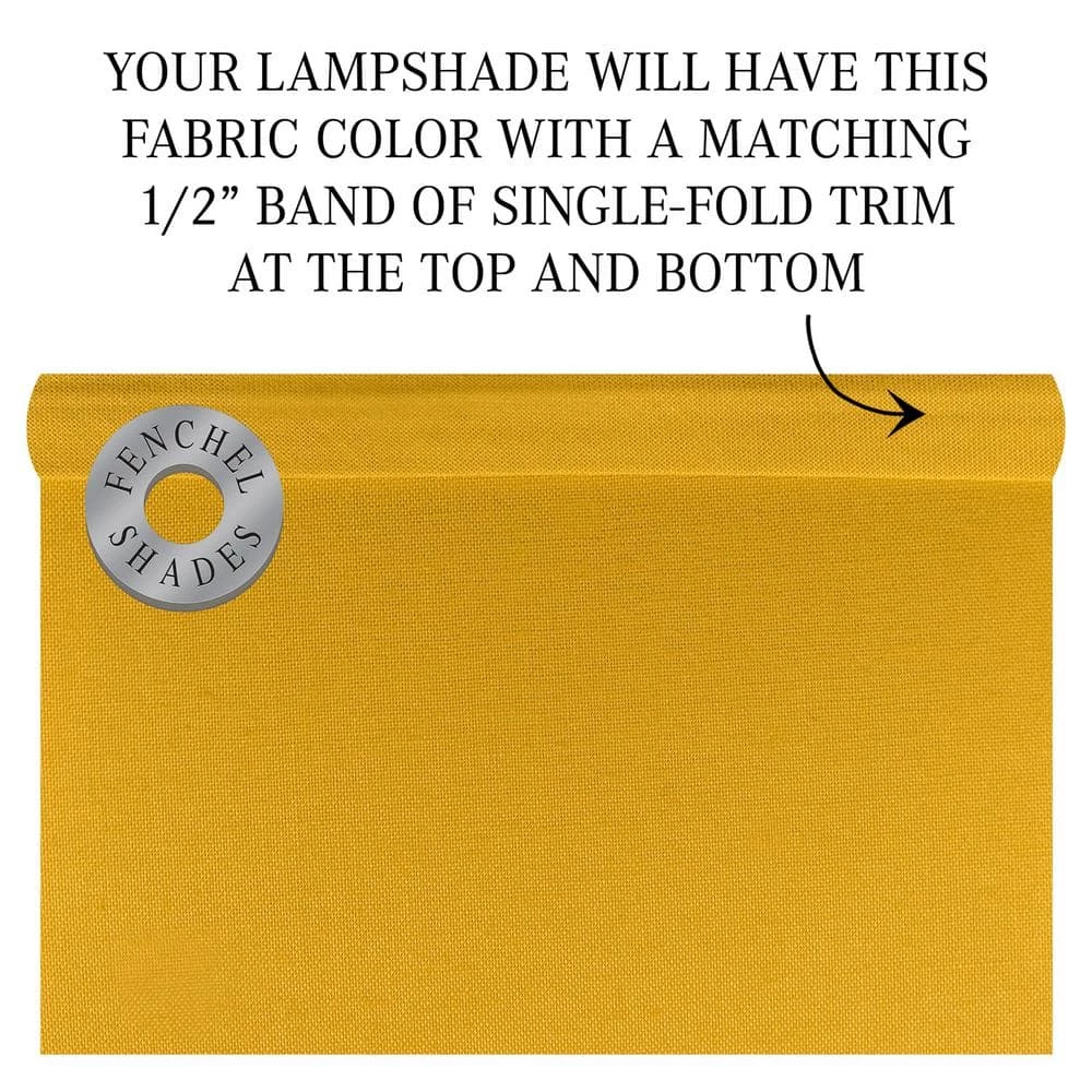 Fenchel Shades 12 in. Width x 9.5 in. Height Curry/Nickel Empire Lamp Shade by FenchelShades.com 7 Fenchel Shades 12 in. Width x 9.5 in. Height Curry/Nickel Empire Lamp Shade by FenchelShades.com - Image 5