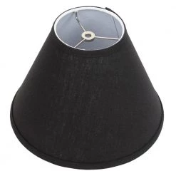 Fenchel Shades 12 in. Width x 8.25 in. Height Designer Black/Nickel Empire Lamp Shade by FenchelShades.com