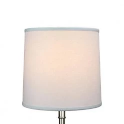 12 in. Top Diameter x 13 in. Bottom Diameter x 12 in. Slant Linen Shadow Empire Lamp Shade by FenchelShades.com -AMAX LIGHTING Shop gray brass fenchelshades com lamp shades 12 13 12 wbr l shad 4f 1000