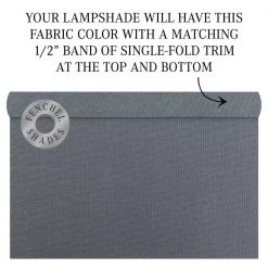 10 in. Top Diameter x 10 in. H x 10 in. Bottom Diameter Linen Graphite Drum Lamp Shade by FenchelShades.com -AMAX LIGHTING Shop gray nickel fenchelshades com lamp shades 10 10 10 w l gra 44 1000