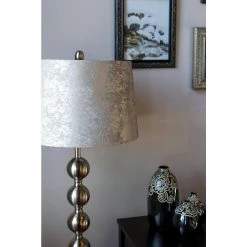 Fenchel Shades 13 in. Top Diameter x 15 in. Bottom Diameter x 10 in. Slant Empire Lamp Shade - Couture Crushed Sterling by FenchelShades.com 13 Fenchel Shades 13 in. Top Diameter x 15 in. Bottom Diameter x 10 in. Slant Empire Lamp Shade - Couture Crushed Sterling by FenchelShades.com -AMAX LIGHTING Shop gray nickel fenchelshades com lamp shades 13 15 10 w c cste re 31 1000