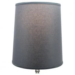 Fenchel Shades 13 in. Top Diameter x 15 in. Bottom Diameter x 17 in. Slant, Linen Graphite Empire Lamp Shade by FenchelShades.com 10 Fenchel Shades 13 in. Top Diameter x 15 in. Bottom Diameter x 17 in. Slant, Linen Graphite Empire Lamp Shade by FenchelShades.com -AMAX LIGHTING Shop gray nickel fenchelshades com lamp shades 13 15 17 w l gra 4f 1000