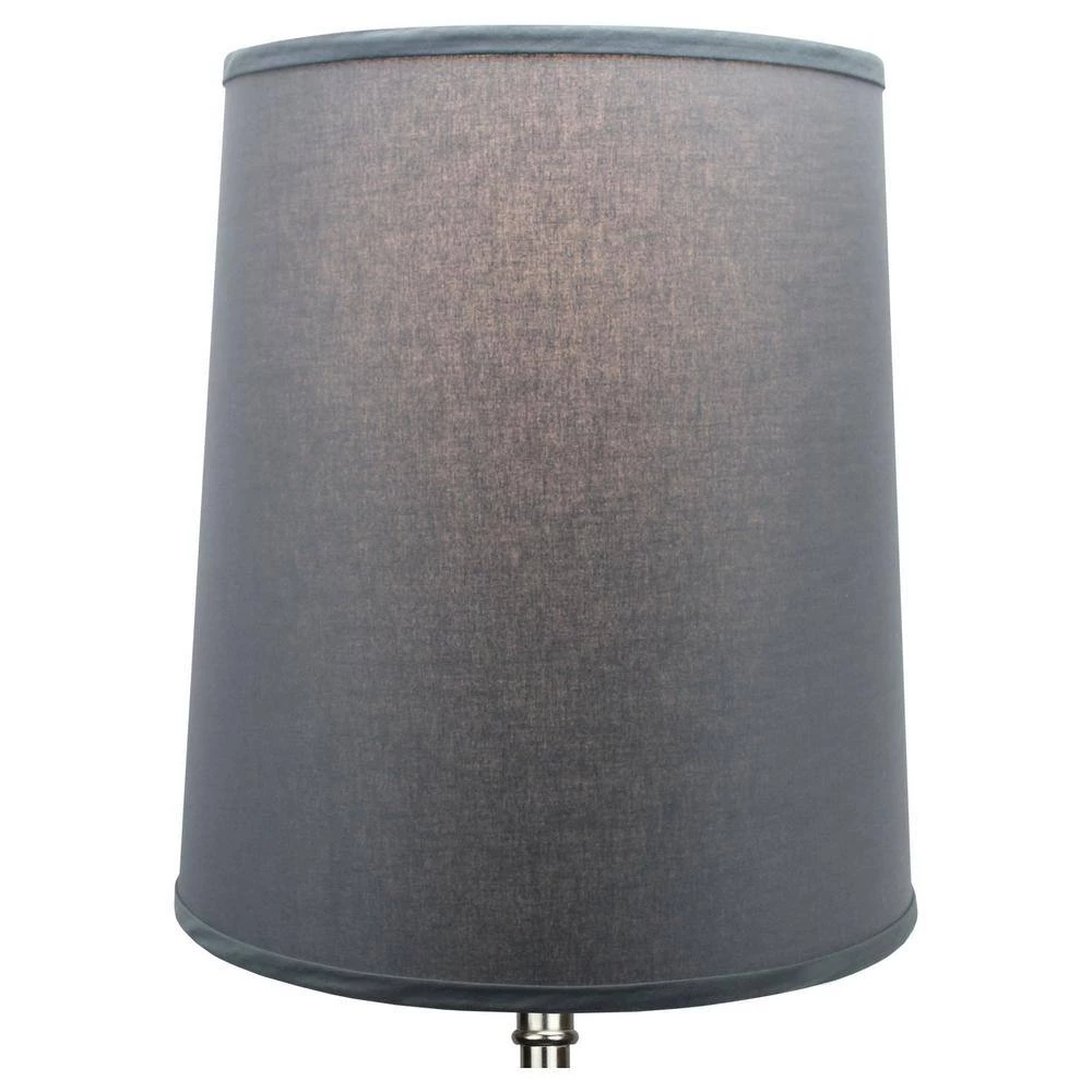 Fenchel Shades 13 in. Top Diameter x 15 in. Bottom Diameter x 17 in. Slant, Linen Graphite Empire Lamp Shade by FenchelShades.com 5 Fenchel Shades 13 in. Top Diameter x 15 in. Bottom Diameter x 17 in. Slant, Linen Graphite Empire Lamp Shade by FenchelShades.com - Image 3