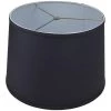 14 in. Top Diameter x 16 in. Bottom Diameter x 11 in. Slant Linen Charcoal Empire Lamp Shade by FenchelShades.com -AMAX LIGHTING Shop gray nickel fenchelshades com lamp shades 14 16 11 w l cha 64 1000