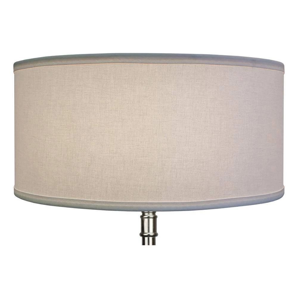17 in. W x 8 in. H Shadow/Nickel Hardware Drum Lamp Shade by FenchelShades.com 5 17 in. W x 8 in. H Shadow/Nickel Hardware Drum Lamp Shade by FenchelShades.com - Image 3