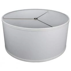 17 in. W x 8 in. H Shadow/Nickel Hardware Drum Lamp Shade by FenchelShades.com