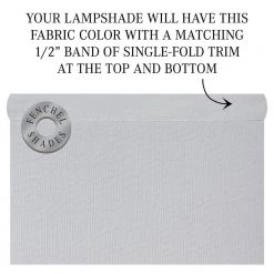 18 in. Top Diameter x 18 in. Bottom Diameter x 11 in. H Linen Shadow Drum Lamp Shade by FenchelShades.com 12 18 in. Top Diameter x 18 in. Bottom Diameter x 11 in. H Linen Shadow Drum Lamp Shade by FenchelShades.com -AMAX LIGHTING Shop gray nickel fenchelshades com lamp shades 18 18 11 w l shad 44 1000