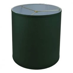 Fenchel Shades 14 in. Top Diameter x 15 in. Bottom Diameter x 15 in. Slant, Empire Lamp Shade - Linen Hunter Green by FenchelShades.com