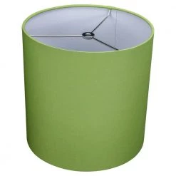 10 in. Top Diameter x 10 in. H x 10 in. Bottom Diameter Linen Peridot Drum Lamp Shade by FenchelShades.com