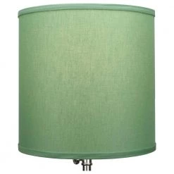 10.5 in. W x 10.5 in. H Celadon/Nickel Hardware Drum Lamp Shade by FenchelShades.com -AMAX LIGHTING Shop green nickel fenchelshades com lamp shades 10 5 10 5 10 5 w l cel 4f 1000