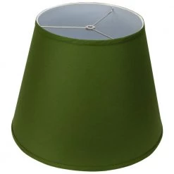 11 in. Top Diameter x 17 in. Bottom Diameter x 13 in. Slant Linen Avocado Empire Lamp Shade by FenchelShades.com